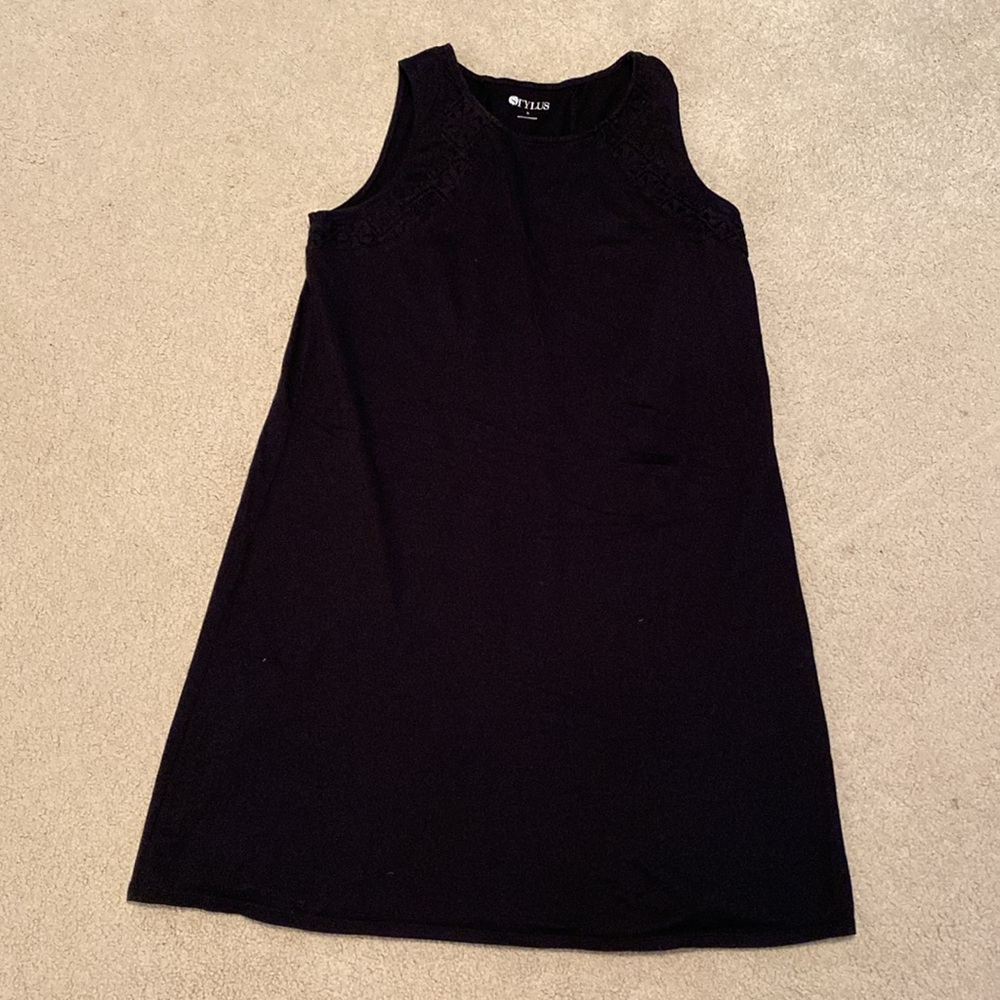 Stylus size small casual black shift dress or beach coverup
